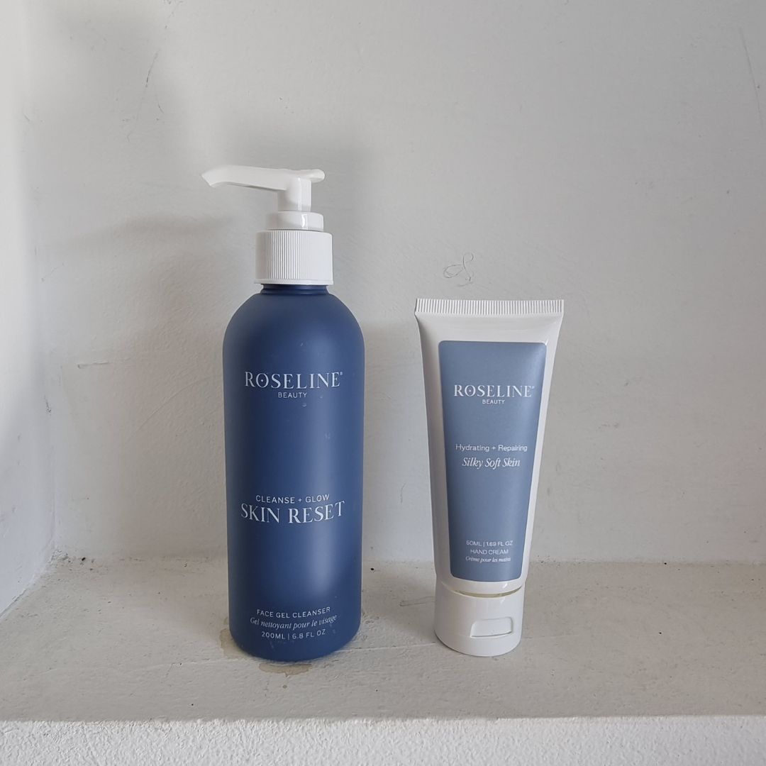 Cleanse + Glow Skin Reset and Hydrating + Repairing Silky Soft Skin Duo